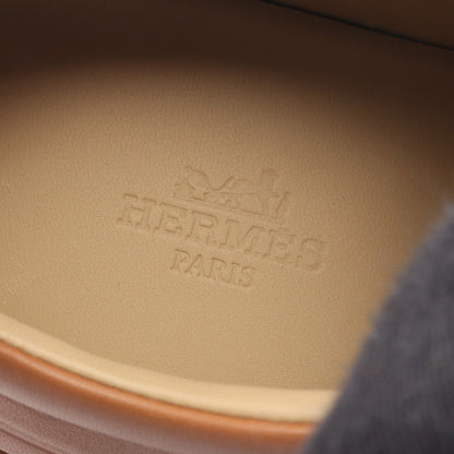 イージー スニーカー レザー スエード ライトブラウン エルメス シューズ HERMES