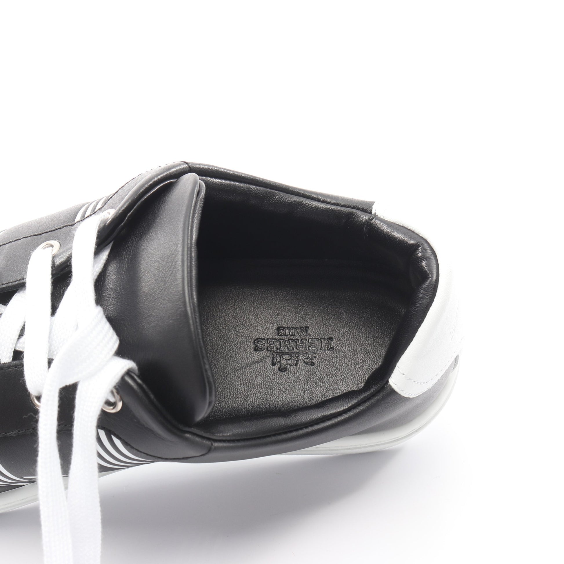 アヴァンタージュ スニーカー レザー ブラック ホワイト エルメス シューズ HERMES