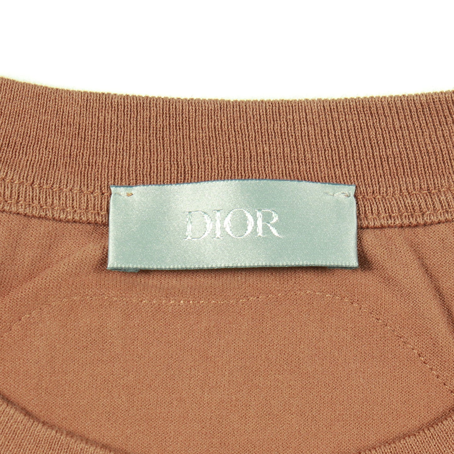 DIOR × TRAVIS SCOTT Tシャツ クルーネック コットン ブラウン マルチカラー ディオール トップス DIOR