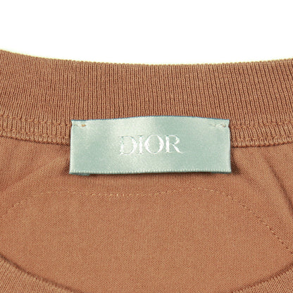 DIOR × TRAVIS SCOTT Tシャツ クルーネック コットン ブラウン マルチカラー ディオール トップス DIOR