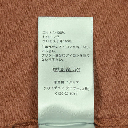 DIOR × TRAVIS SCOTT Tシャツ クルーネック コットン ブラウン マルチカラー ディオール トップス DIOR