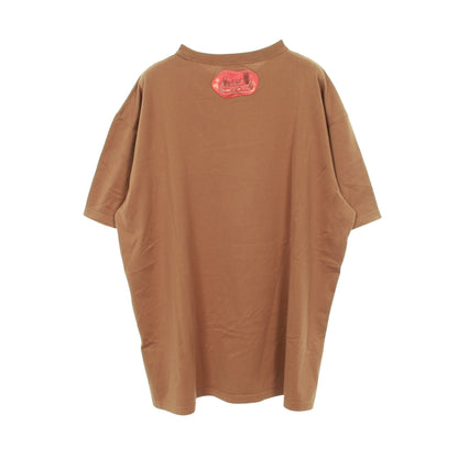 DIOR × TRAVIS SCOTT Tシャツ クルーネック コットン ブラウン マルチカラー ディオール トップス DIOR