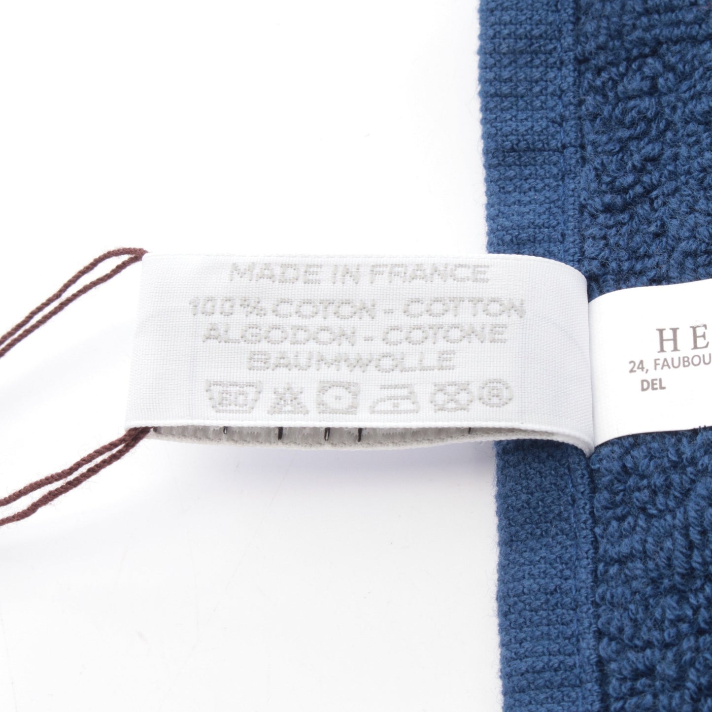 カレタオル ステアーズ マリン タオル コットン ネイビー エルメス 財布・小物 HERMES