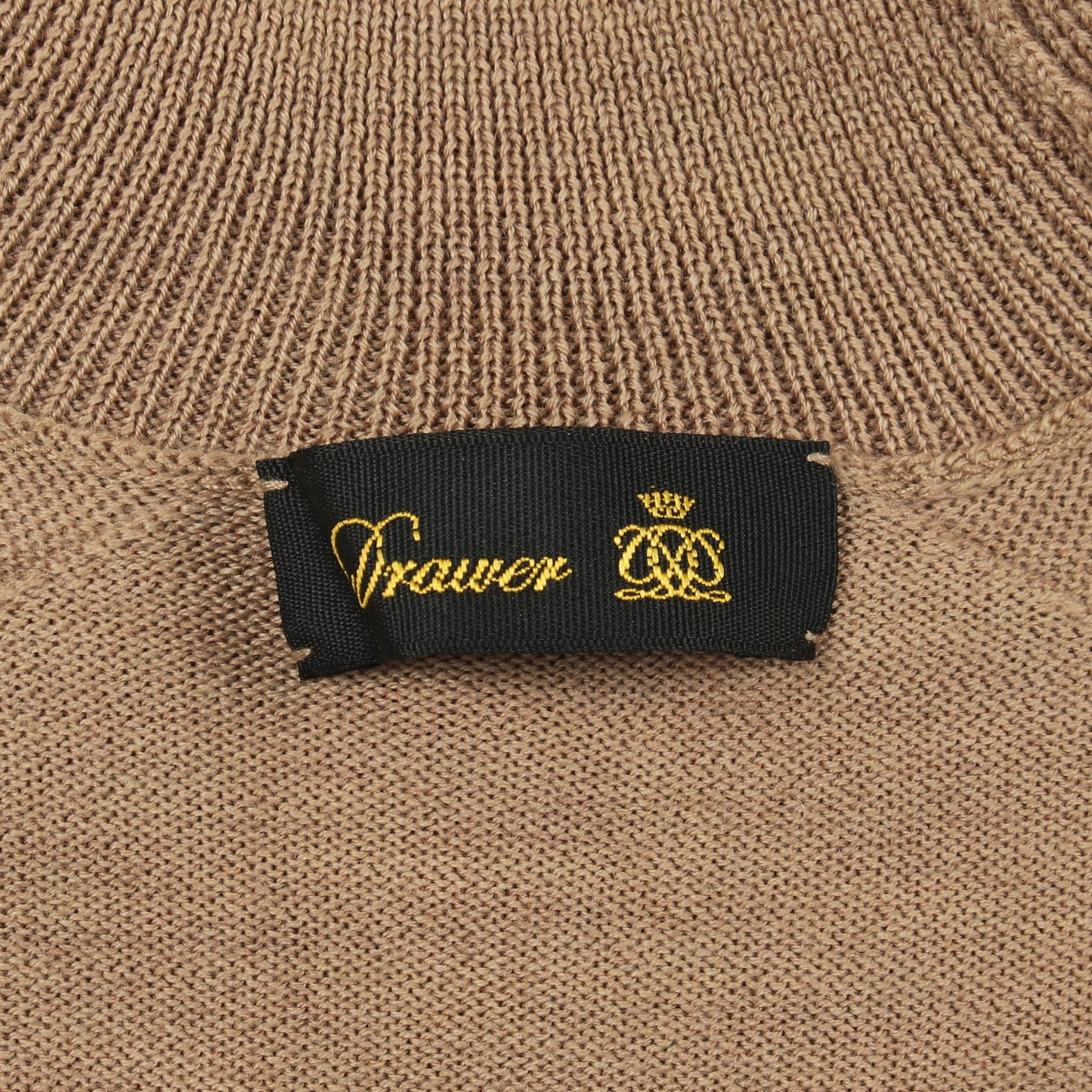 ニット タートルネック ウール ベージュ ドゥロワー トップス Drawer