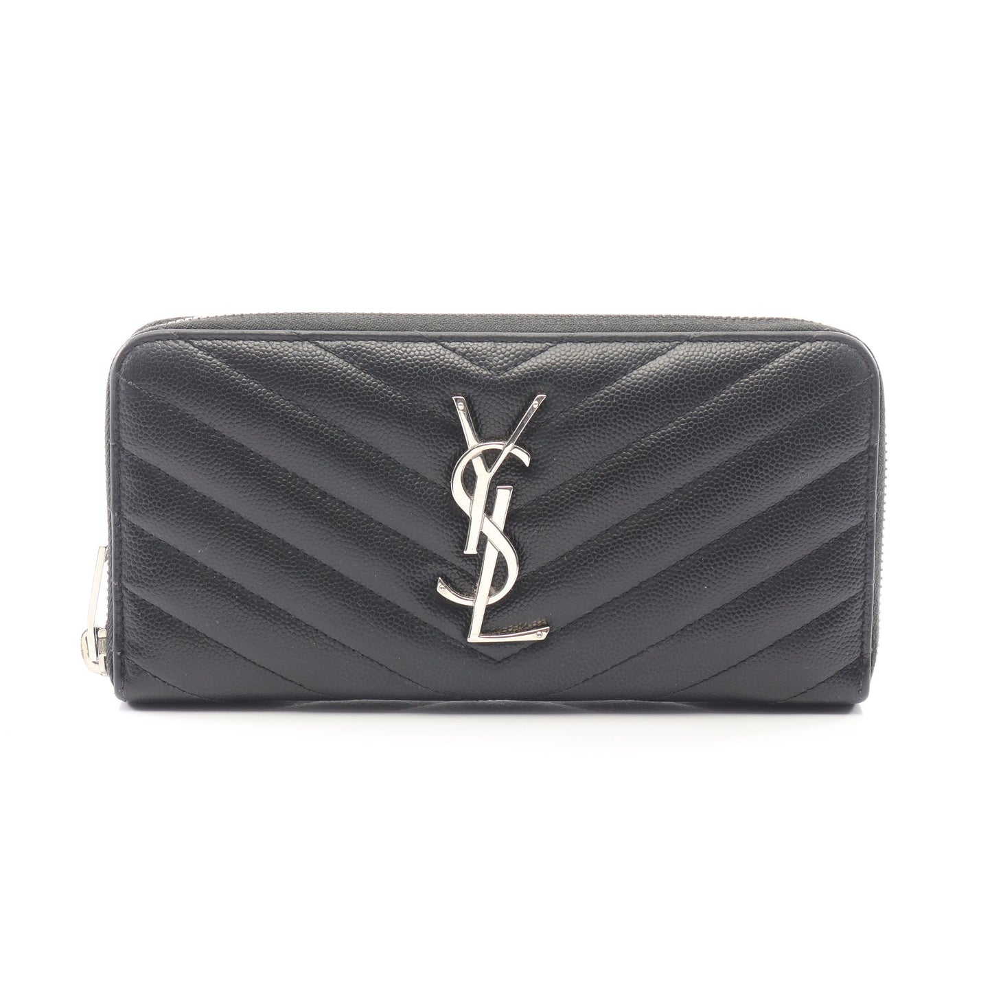 モノグラム サンローラン ラウンドファスナー長財布 レザー ブラック サンローランパリ 財布・小物 SAINT LAURENT PARIS