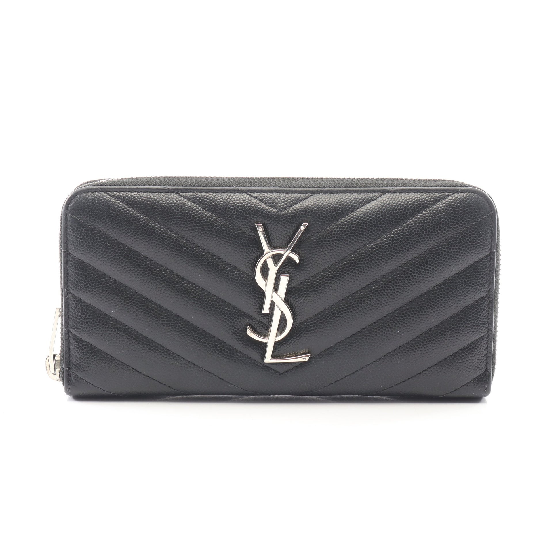モノグラム サンローラン ラウンドファスナー長財布 レザー ブラック サンローランパリ 財布・小物 SAINT LAURENT PARIS