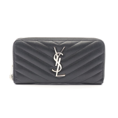 モノグラム サンローラン ラウンドファスナー長財布 レザー ブラック サンローランパリ 財布・小物 SAINT LAURENT PARIS