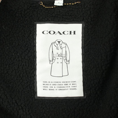 フーデッド トレンチ トレンチコート コットン グレーブラウン コーチ アウター COACH