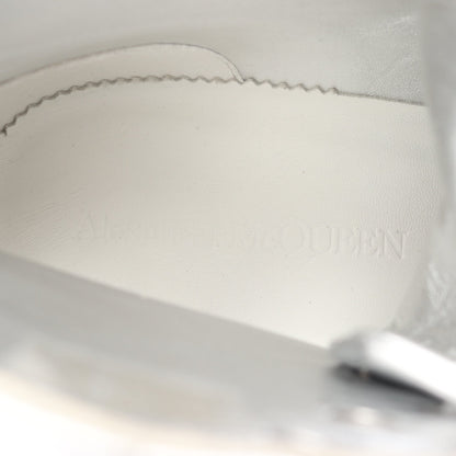 TREAD SLICK ハイカットスニーカー レザー シルバー アレキサンダーマックイーン シューズ ALEXANDER MCQUEEN