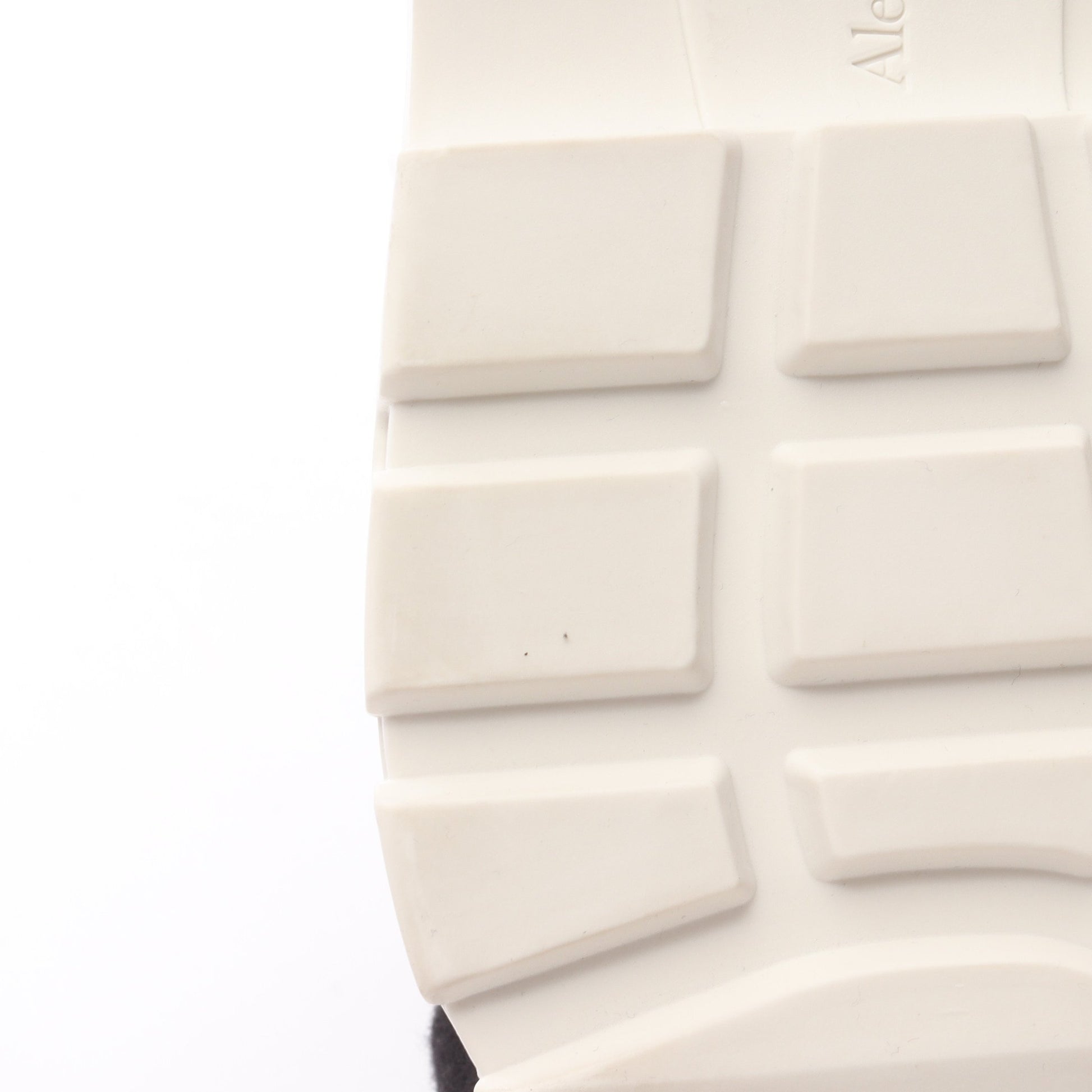 TREAD SLICK ハイカットスニーカー レザー シルバー アレキサンダーマックイーン シューズ ALEXANDER MCQUEEN