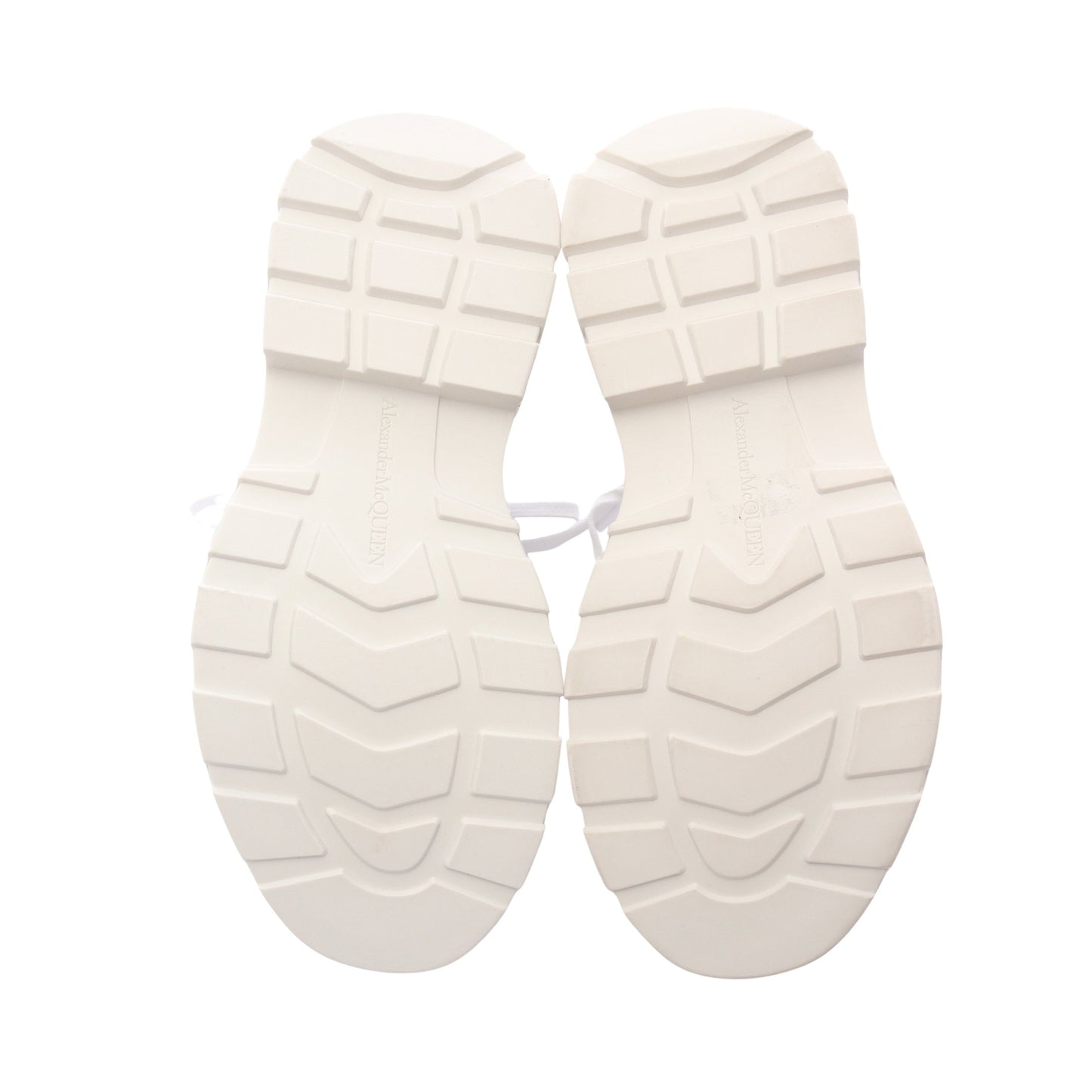 TREAD SLICK ハイカットスニーカー レザー シルバー アレキサンダーマックイーン シューズ ALEXANDER MCQUEEN