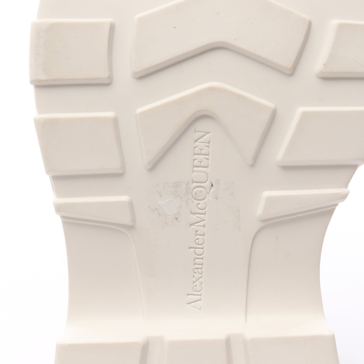 TREAD SLICK ハイカットスニーカー レザー シルバー アレキサンダーマックイーン シューズ ALEXANDER MCQUEEN