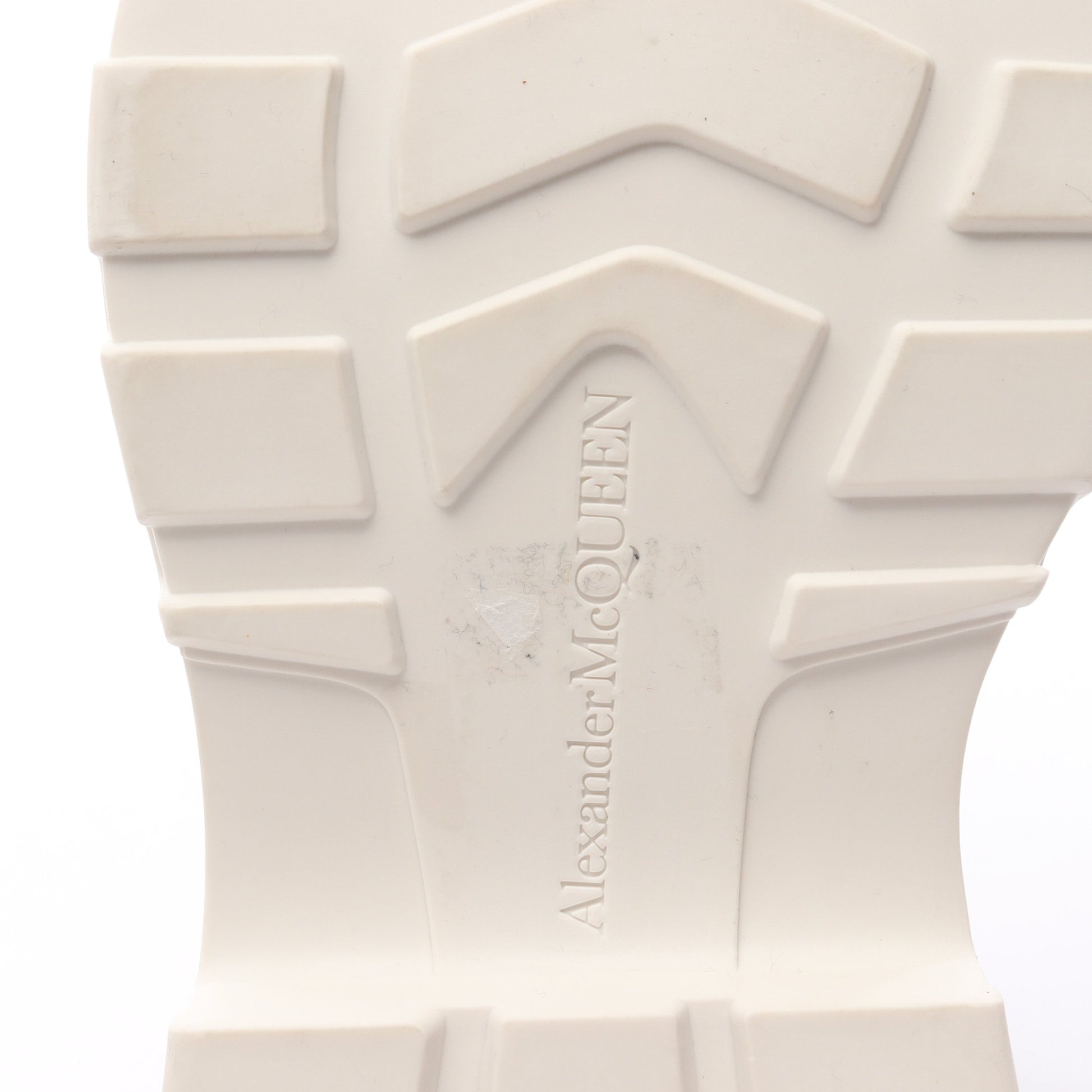 TREAD SLICK ハイカットスニーカー レザー シルバー アレキサンダーマックイーン シューズ ALEXANDER MCQUEEN