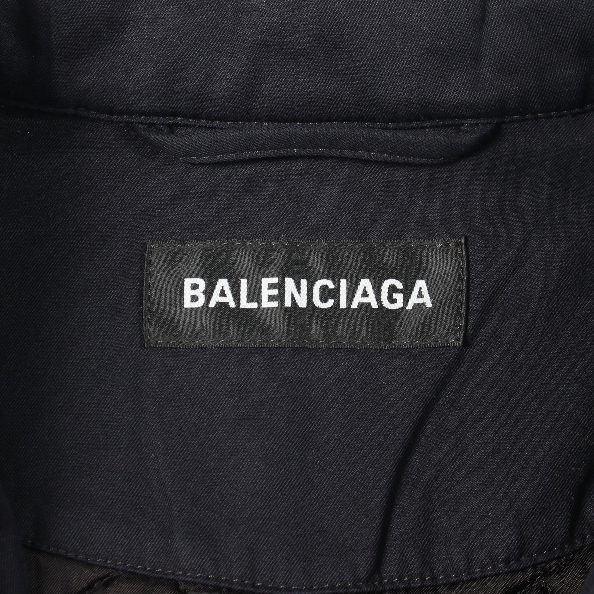 レイヤードライク コート チェック コットン レッド ネイビー ブラック バレンシアガ アウター BALENCIAGA
