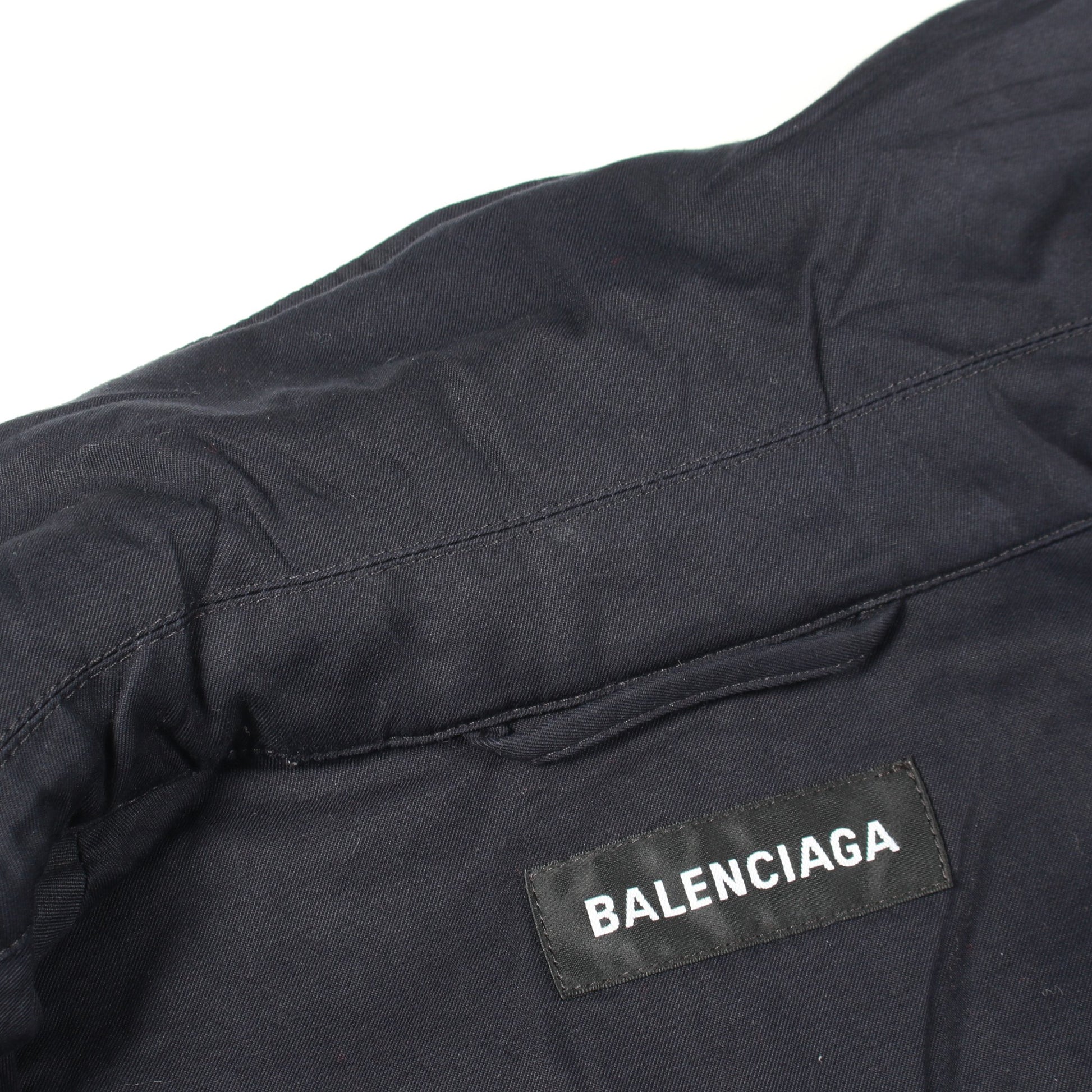 レイヤードライク コート チェック コットン レッド ネイビー ブラック バレンシアガ アウター BALENCIAGA