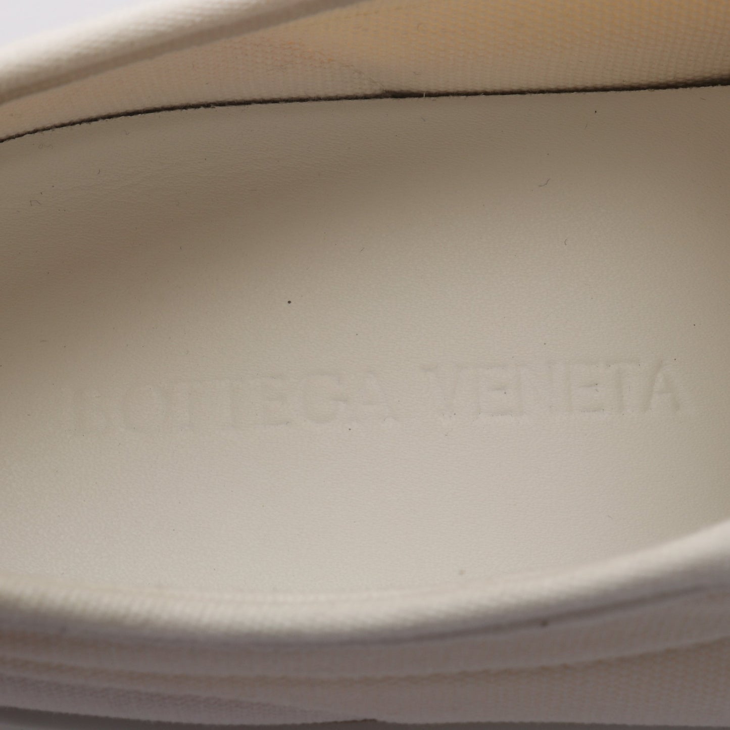 バルカン プラットフォーム スニーカー キャンバス ホワイト ボッテガヴェネタ シューズ BOTTEGA VENETA