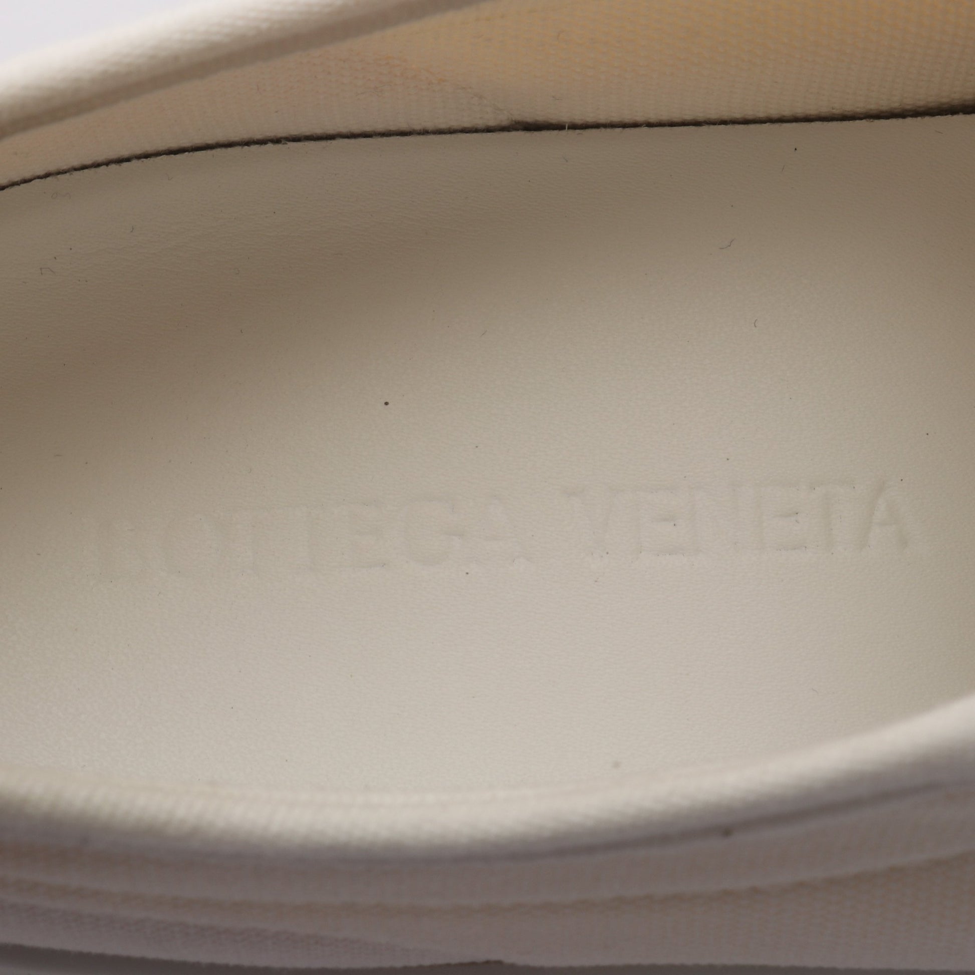 バルカン プラットフォーム スニーカー キャンバス ホワイト ボッテガヴェネタ シューズ BOTTEGA VENETA