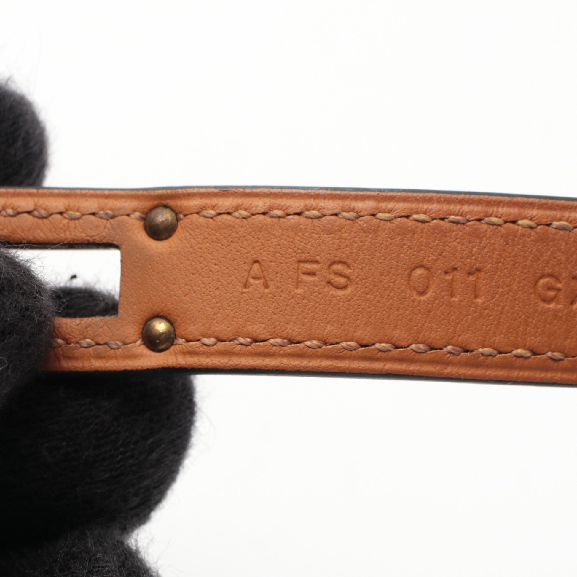 ケリー ドゥブルトゥール ブレスレット ボックスカーフ ブラック ゴールド金具 A刻印 エルメス アクセサリー HERMES