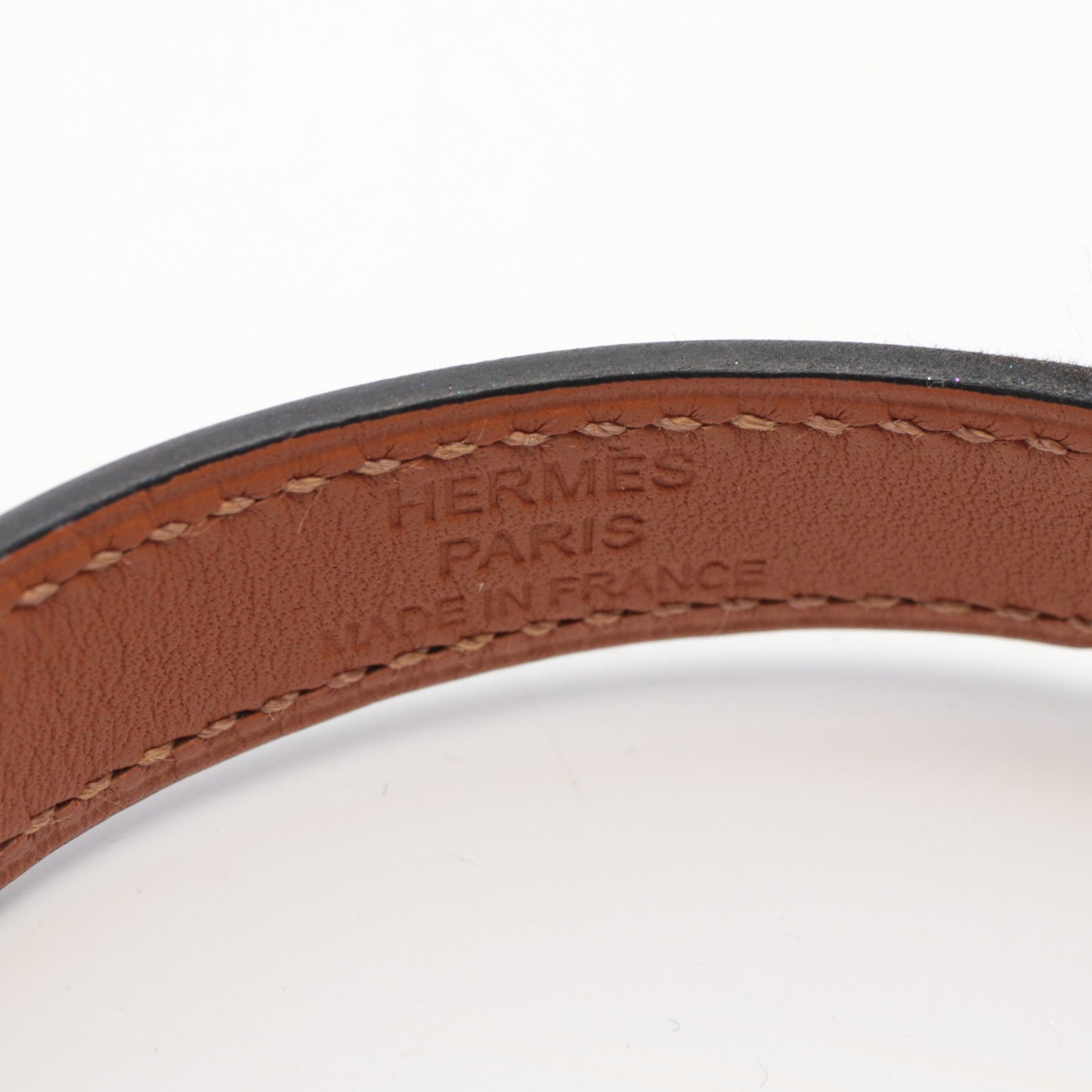 ケリー ドゥブルトゥール ブレスレット ボックスカーフ ブラック ゴールド金具 A刻印 エルメス アクセサリー HERMES