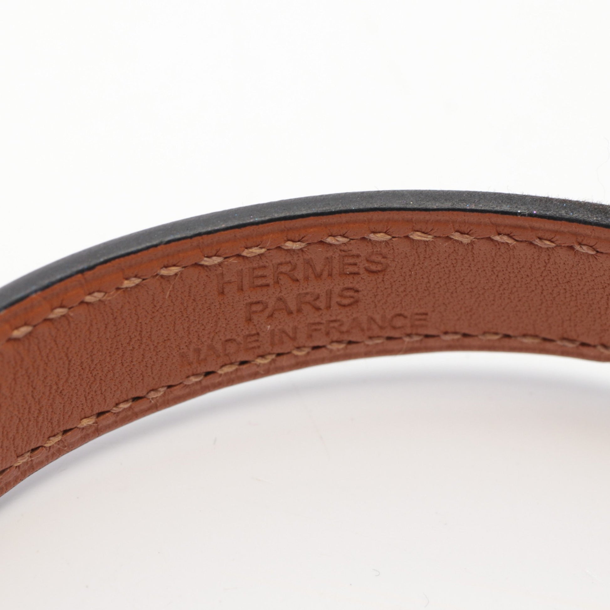 ケリー ドゥブルトゥール ブレスレット ボックスカーフ ブラック ゴールド金具 A刻印 エルメス アクセサリー HERMES