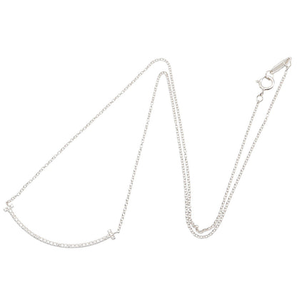 Tスマイル スモール ダイヤ ネックレス ネックレス K18WG ダイヤモンド クリア ホワイトゴールド ティファニー アクセサリー TIFFANY & Co.