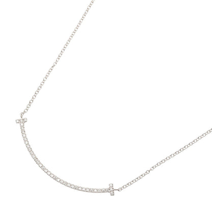 Tスマイル スモール ダイヤ ネックレス ネックレス K18WG ダイヤモンド クリア ホワイトゴールド ティファニー アクセサリー TIFFANY & Co.