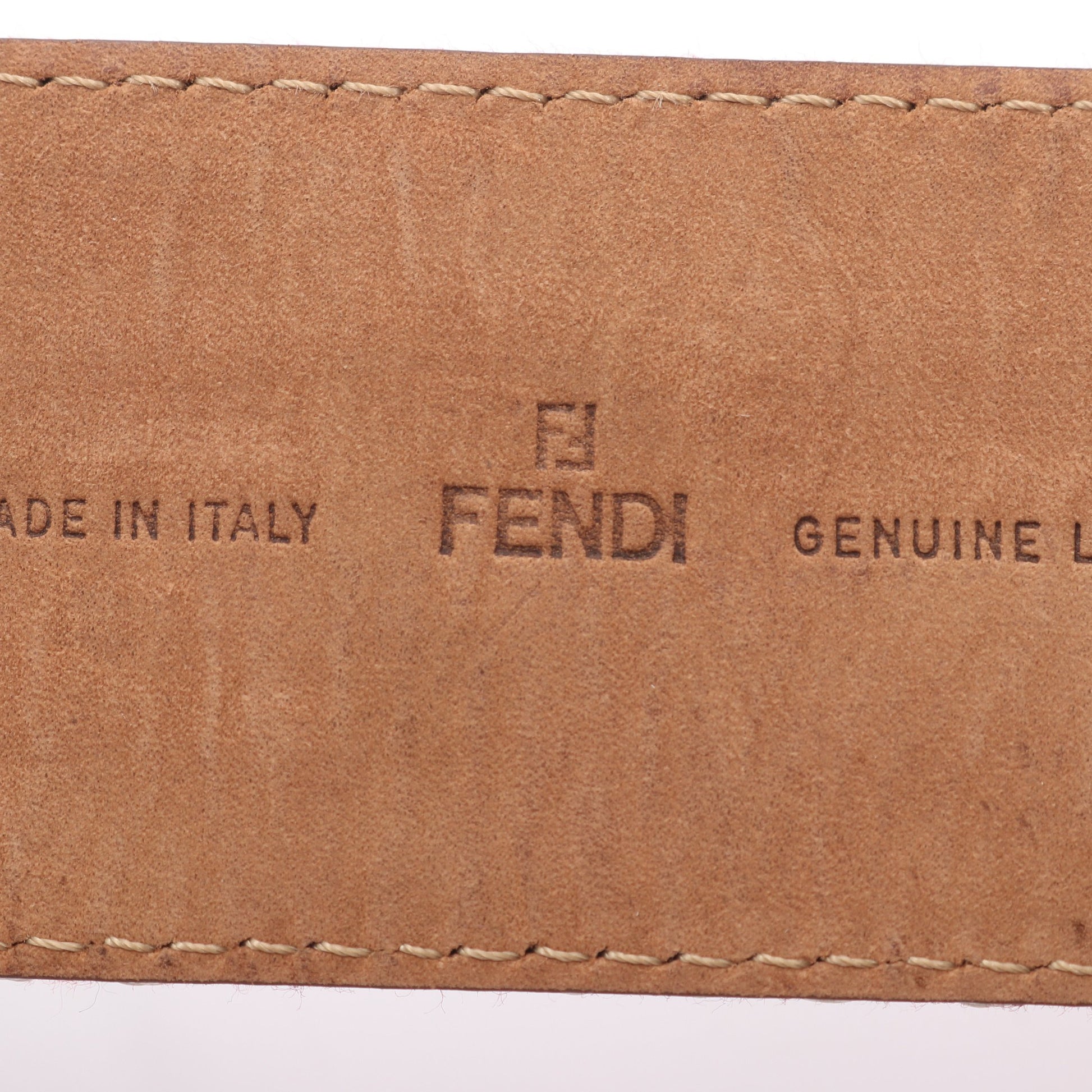 ベルト キャンバス レザー レッド マルチカラー ゴールド金具 フェンディ 財布・小物 FENDI