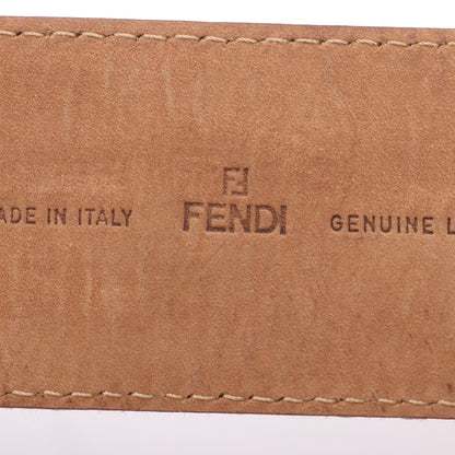 ベルト キャンバス レザー レッド マルチカラー ゴールド金具 フェンディ 財布・小物 FENDI
