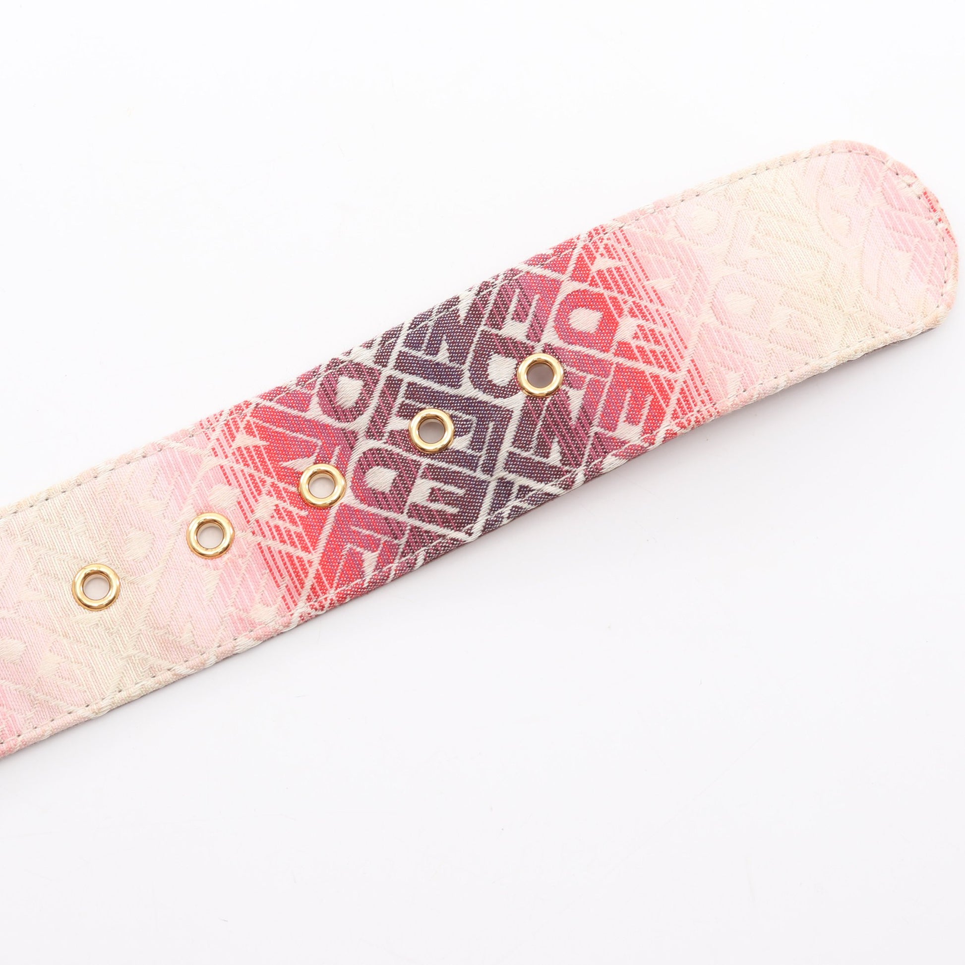 ベルト キャンバス レザー レッド マルチカラー ゴールド金具 フェンディ 財布・小物 FENDI