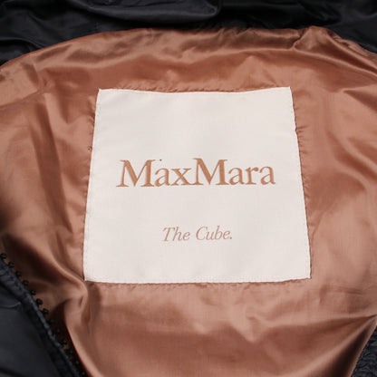 THE CUBE フード付き ダウンジャケット ネイビー マックスマーラ アウター Max Mara