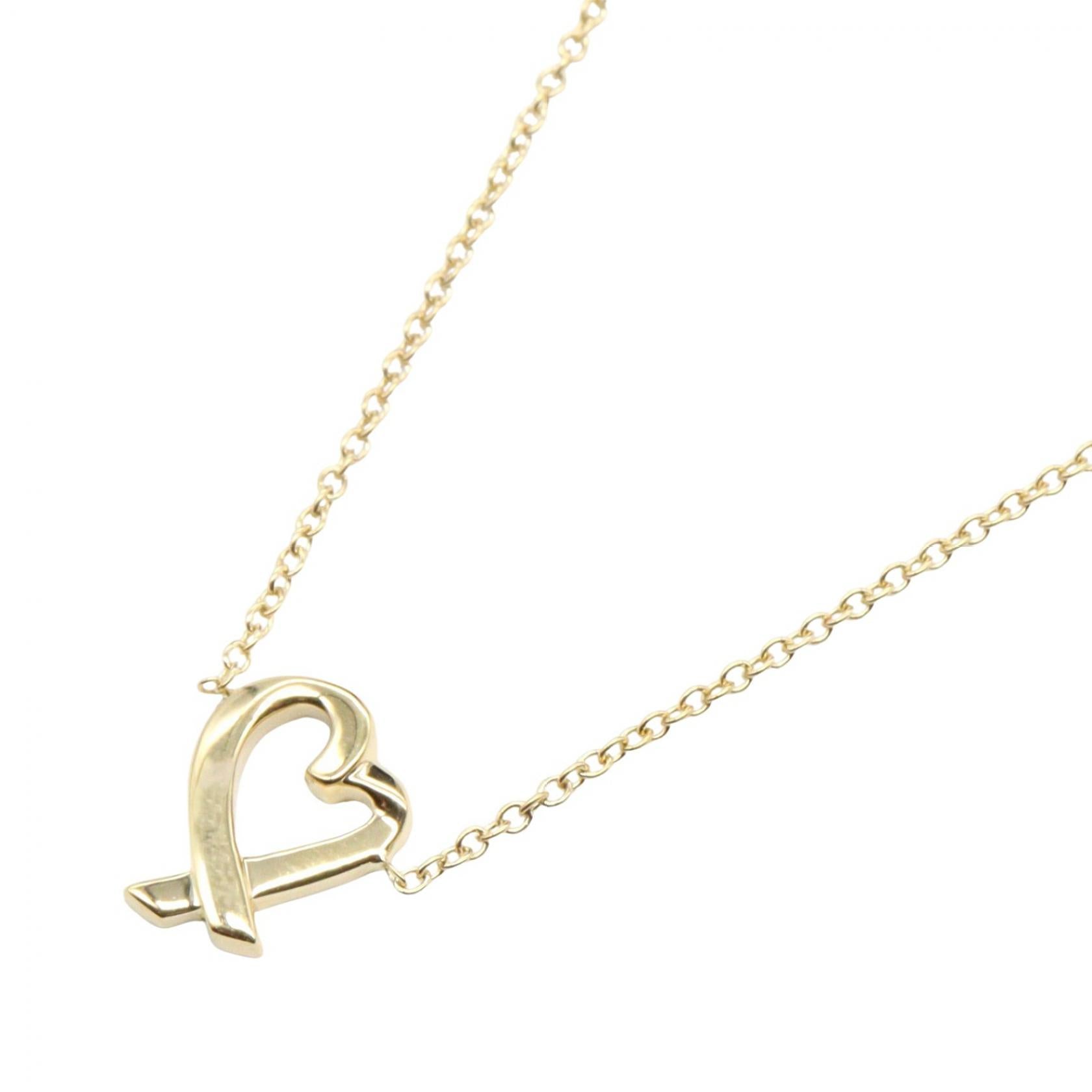 ラビングハートネックレス ネックレス K18YG イエローゴールド ティファニー アクセサリー TIFFANY & Co.