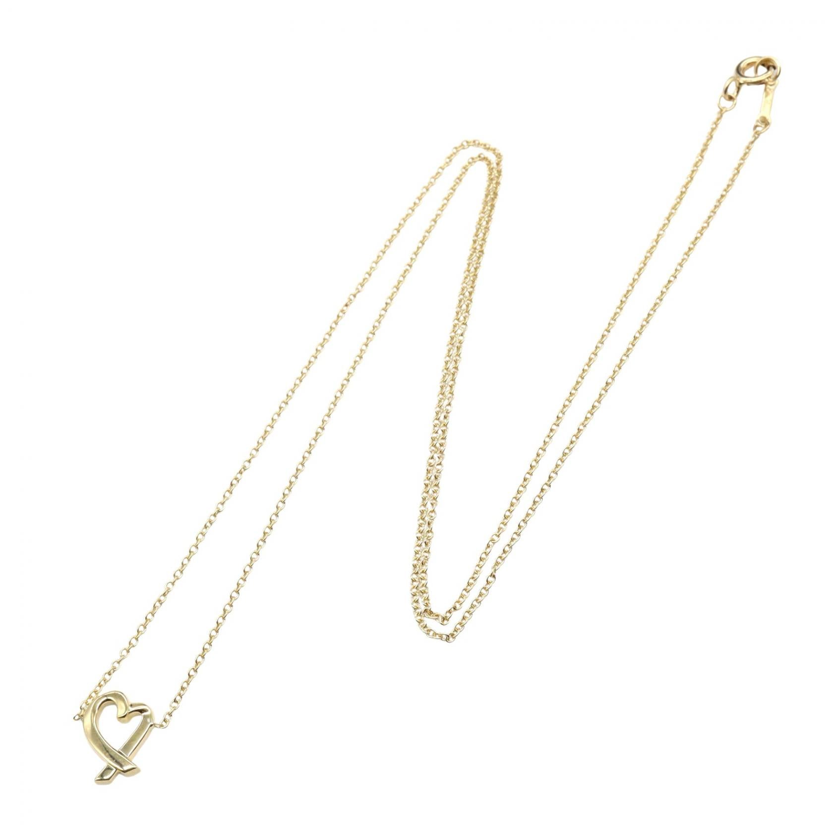 ラビングハートネックレス ネックレス K18YG イエローゴールド ティファニー アクセサリー TIFFANY & Co.