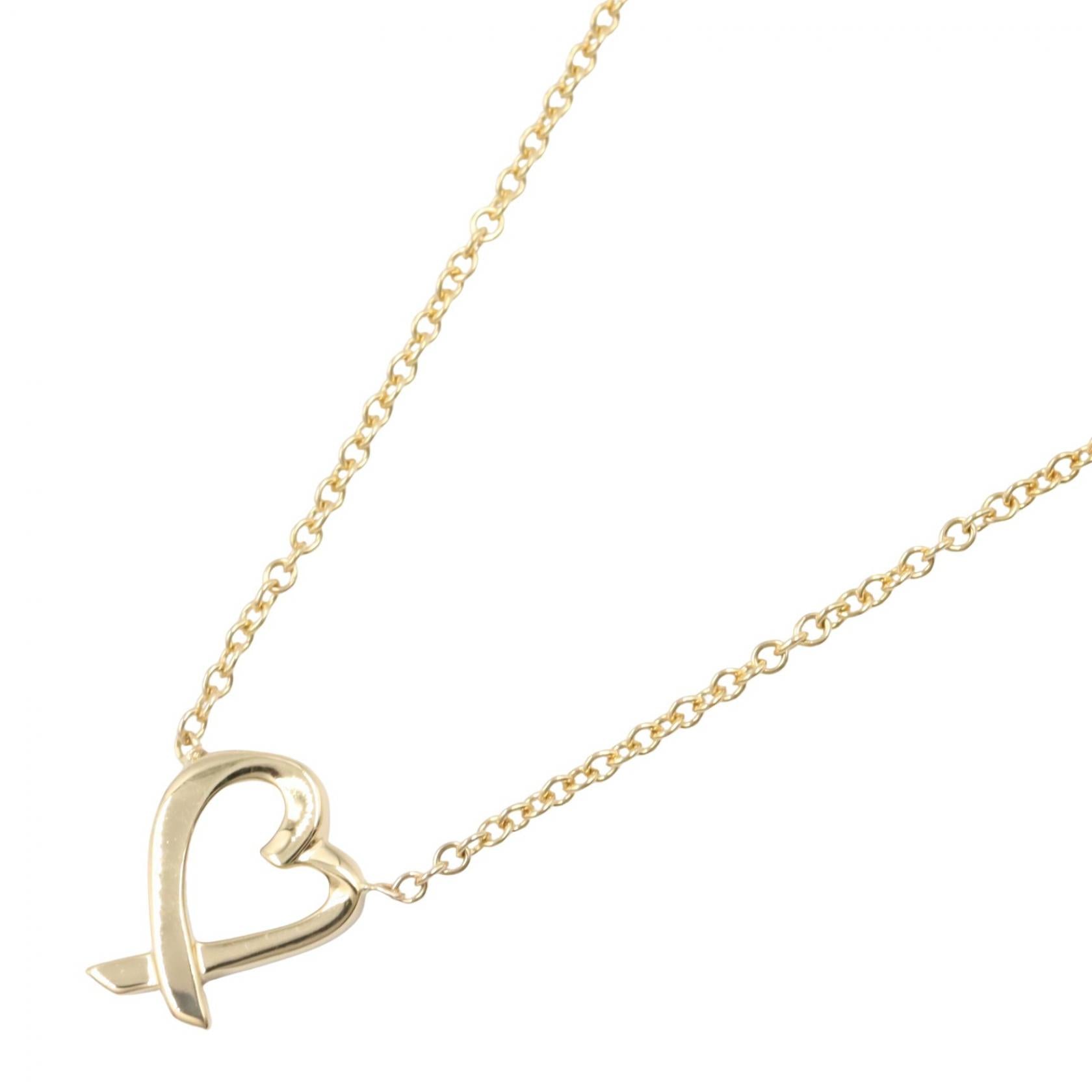 ラビングハート ネックレス ネックレス K18YG イエローゴールド ティファニー アクセサリー TIFFANY & Co.