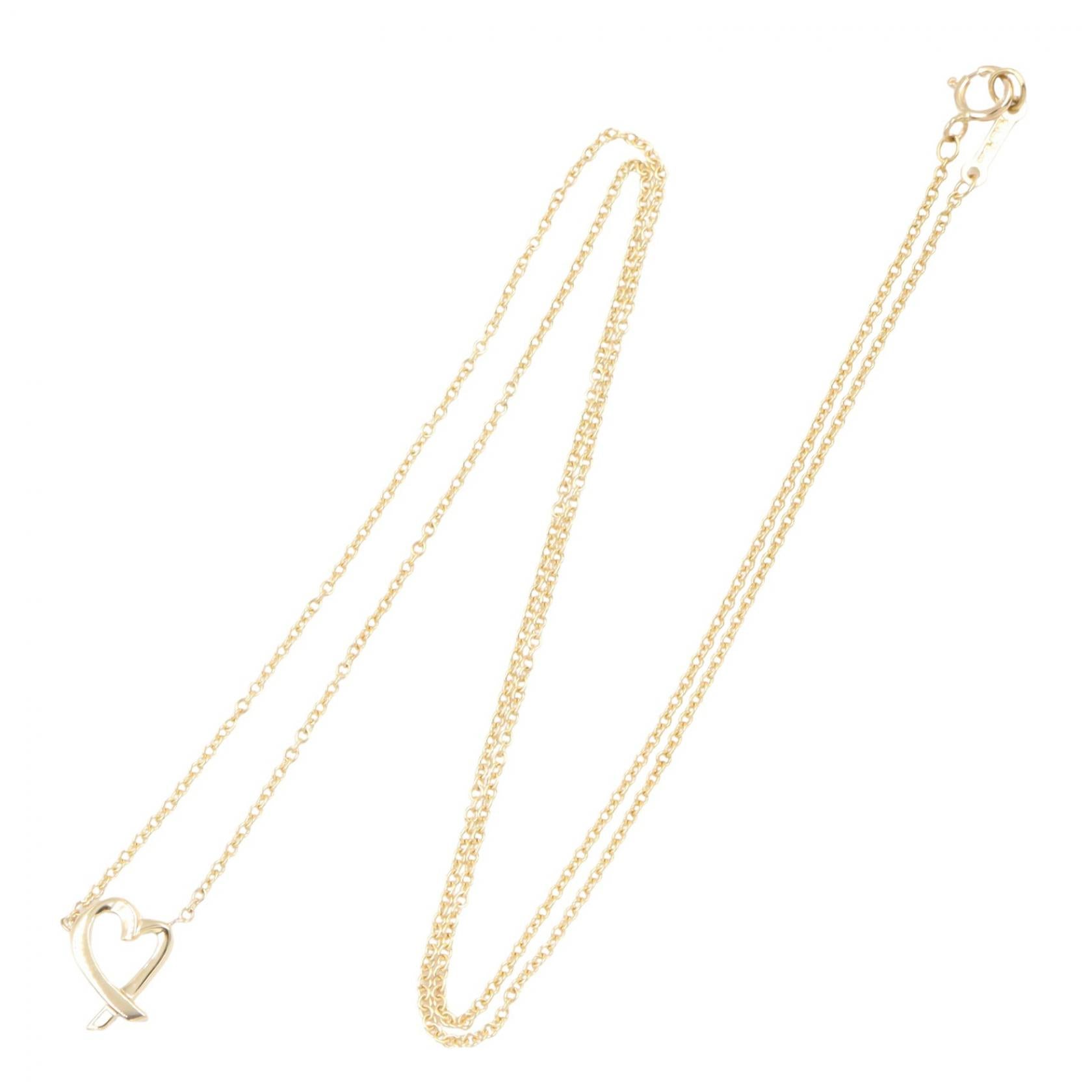 ラビングハート ネックレス ネックレス K18YG イエローゴールド ティファニー アクセサリー TIFFANY & Co.