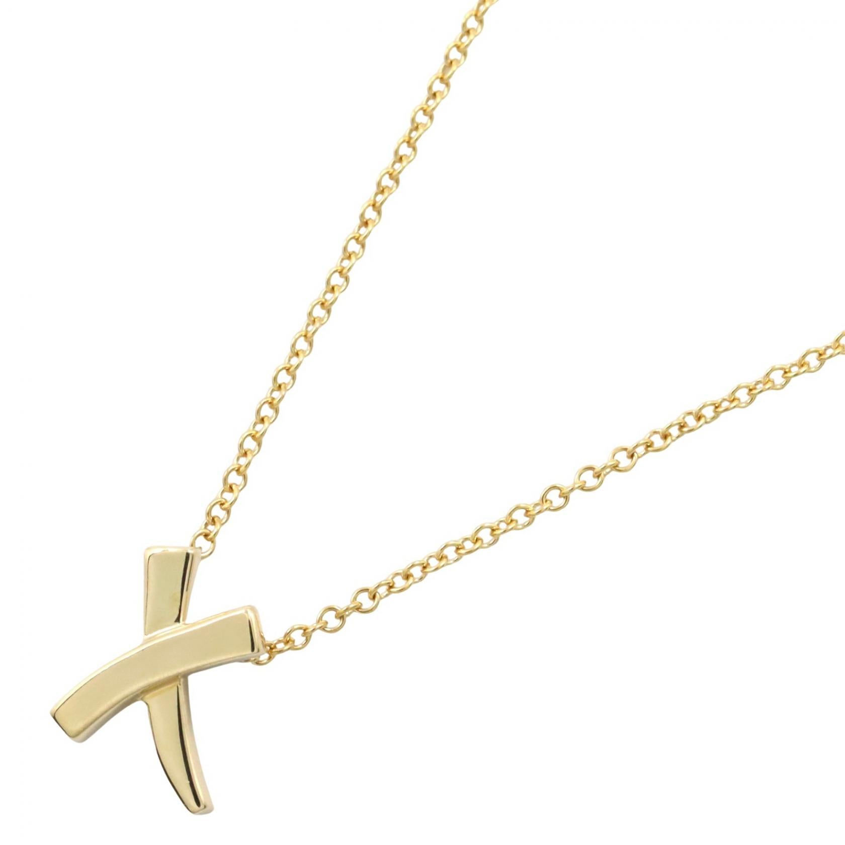 キスネックレス スモール ネックレス K18YG イエローゴールド ティファニー アクセサリー TIFFANY & Co.