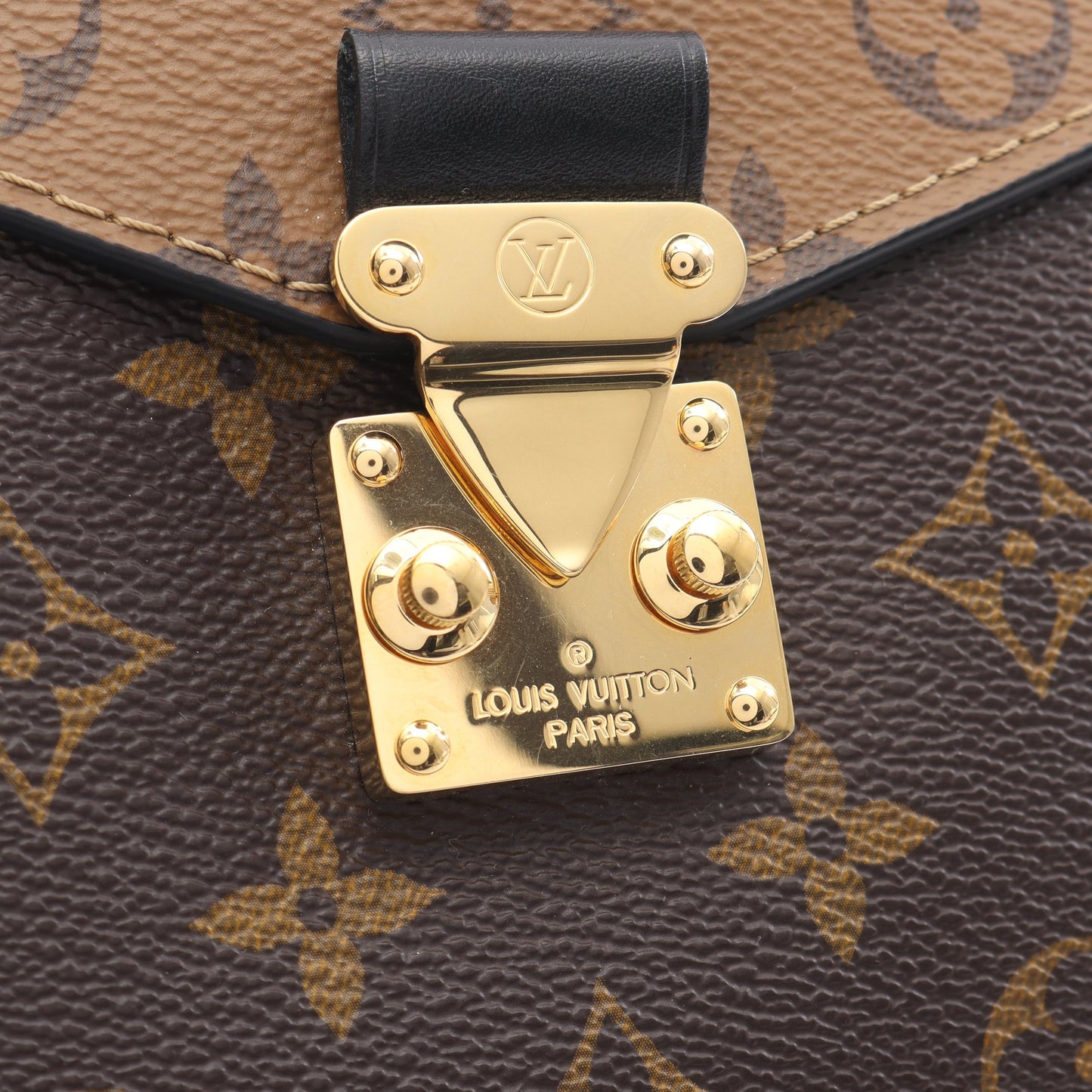 ポシェット メティス MM モノグラムリバース ハンドバッグ PVC レザー ブラウン ブラック 2WAY ルイヴィトン バッグ LOUIS VUITTON