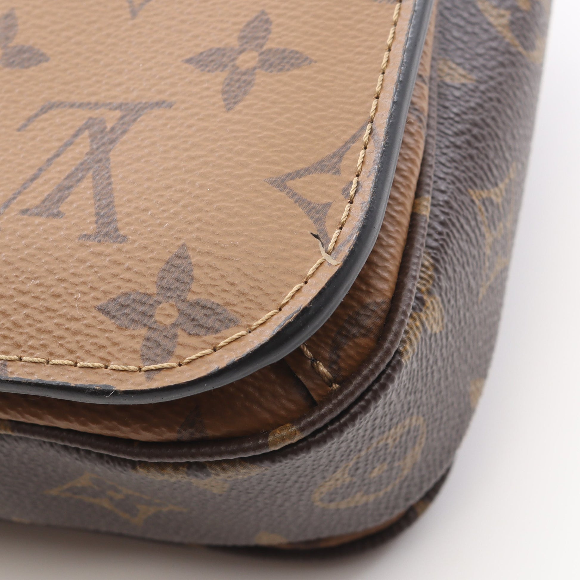 ポシェット メティス MM モノグラムリバース ハンドバッグ PVC レザー ブラウン ブラック 2WAY ルイヴィトン バッグ LOUIS VUITTON