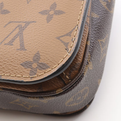 ポシェット メティス MM モノグラムリバース ハンドバッグ PVC レザー ブラウン ブラック 2WAY ルイヴィトン バッグ LOUIS VUITTON