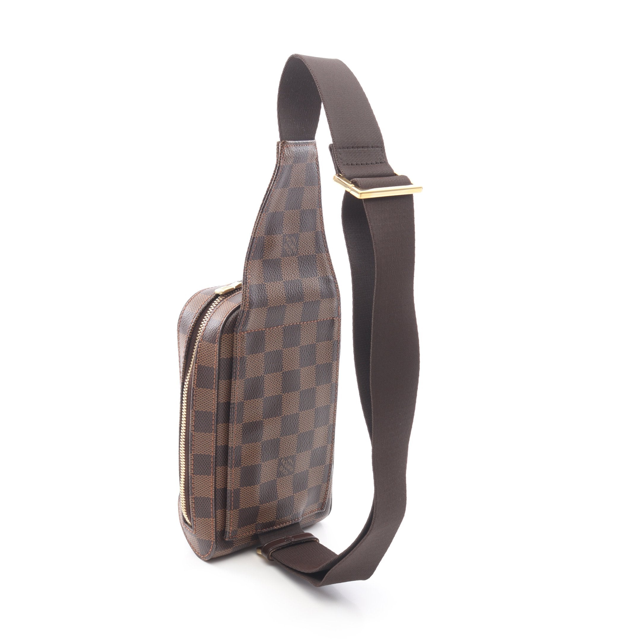 ジェロニモス ダミエエベヌ ボディバッグ PVC ブラウン ルイヴィトン