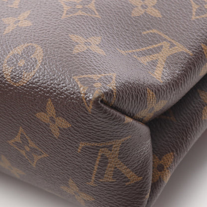 サン プラシード モノグラム スリーズ チェーンショルダーバッグ PVC レザー ブラウン レッド ルイヴィトン バッグ LOUIS VUITTON