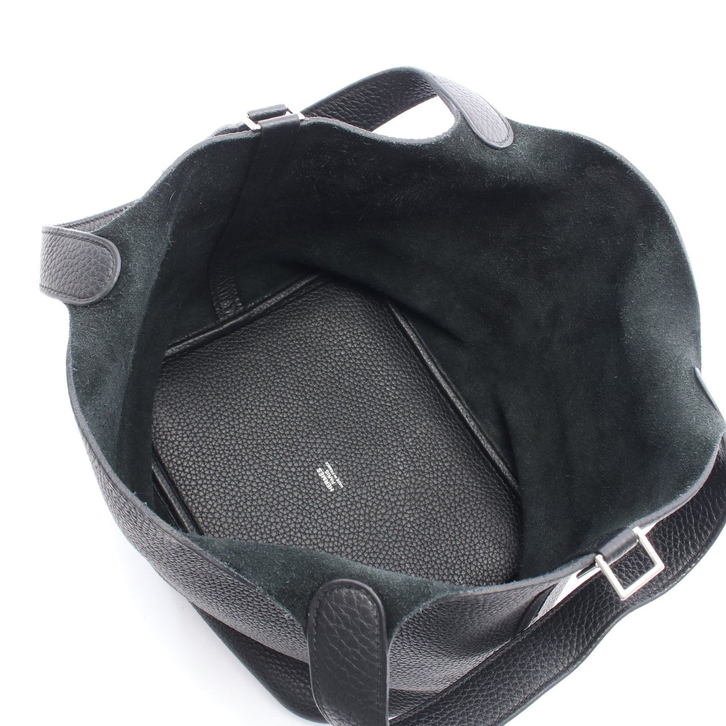 ピコタンロックMM ハンドバッグ トリヨンクレマンス ブラック シルバー金具 Z刻印 エルメス バッグ HERMES