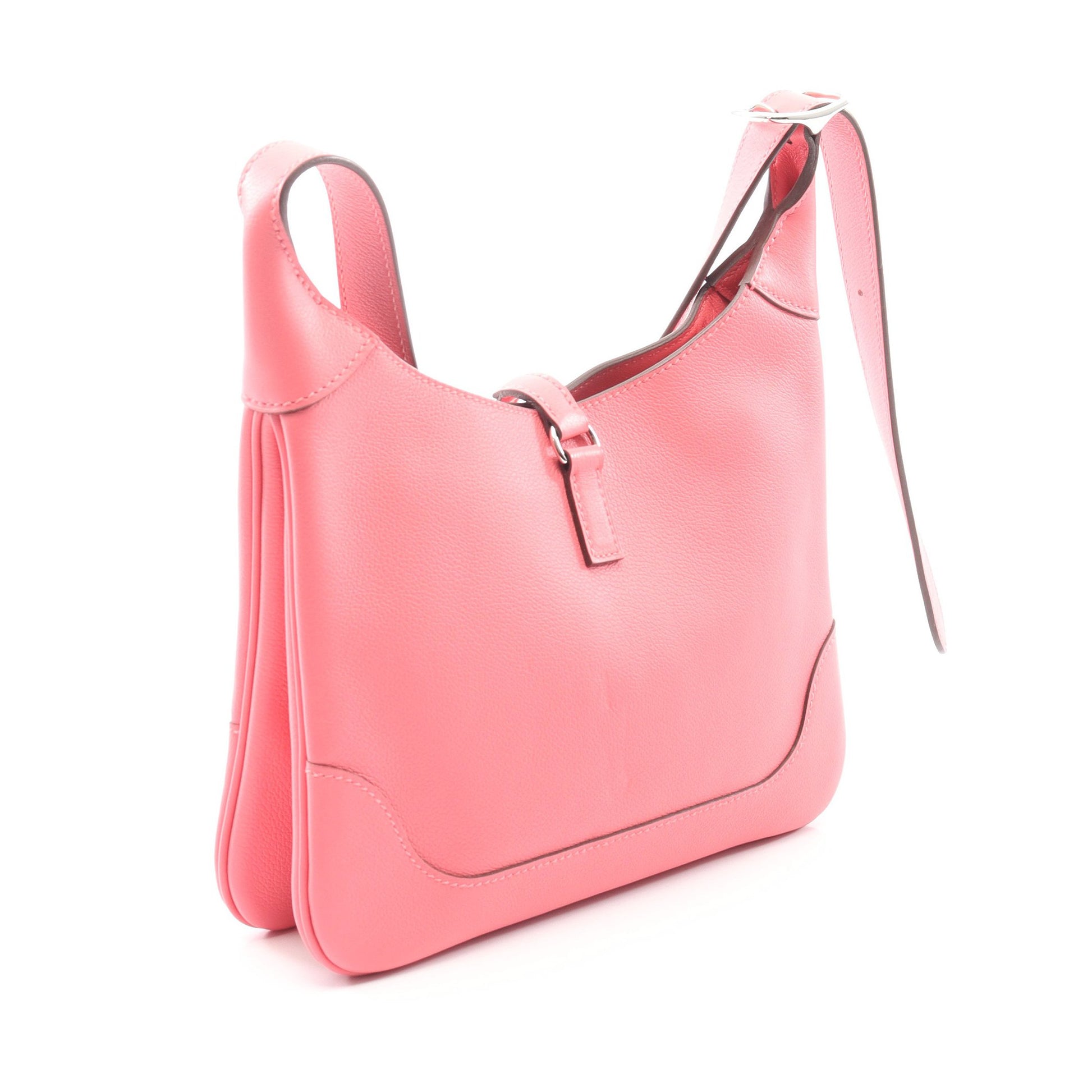 トリム24 デュオ ローズアザレ ショルダーバッグ エバーカラー ピンク シルバー金具 Y刻印 エルメス バッグ HERMES