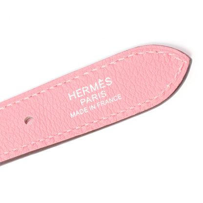 トリム24 デュオ ローズアザレ ショルダーバッグ エバーカラー ピンク シルバー金具 Y刻印 エルメス バッグ HERMES