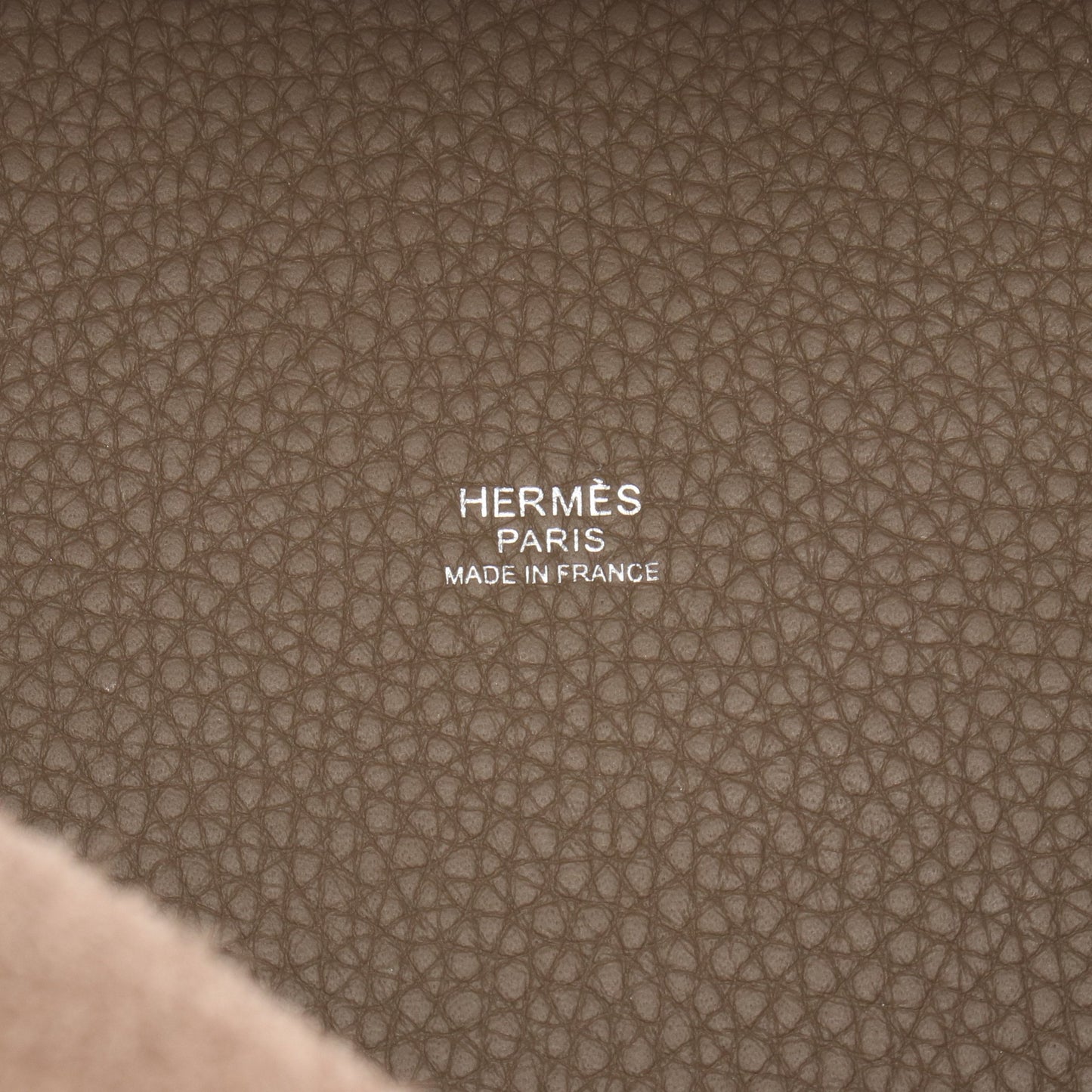 ピコタンロックPM エトゥープ ハンドバッグ トリヨンクレマンス グレーブラウン シルバー金具 X刻印 エルメス バッグ HERMES