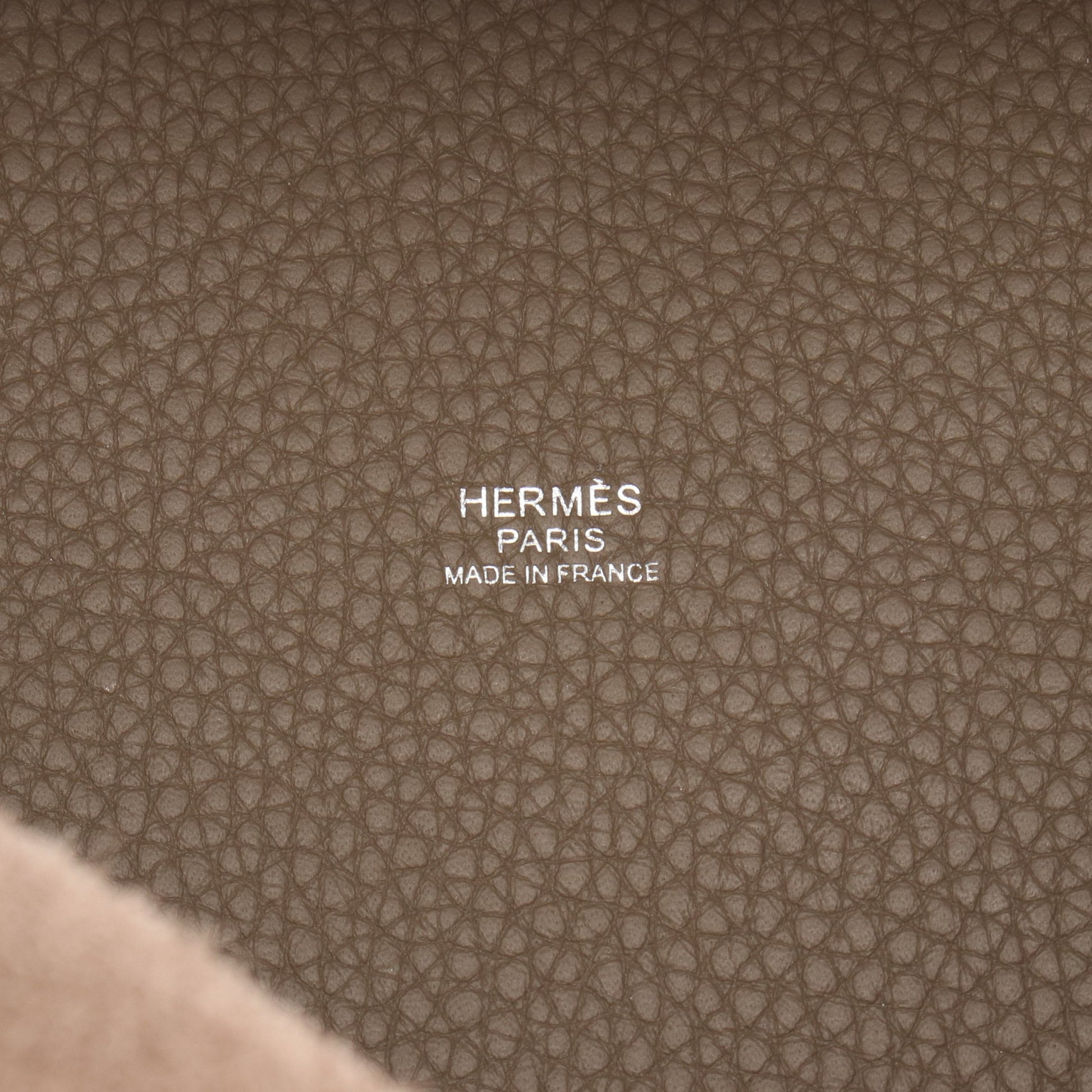 ピコタンロックPM エトゥープ ハンドバッグ トリヨンクレマンス グレーブラウン シルバー金具 X刻印 エルメス バッグ HERMES