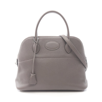 ボリード31 エタン ハンドバッグ トリヨンクレマンス グレー シルバー金具 2WAY C刻印 エルメス バッグ HERMES