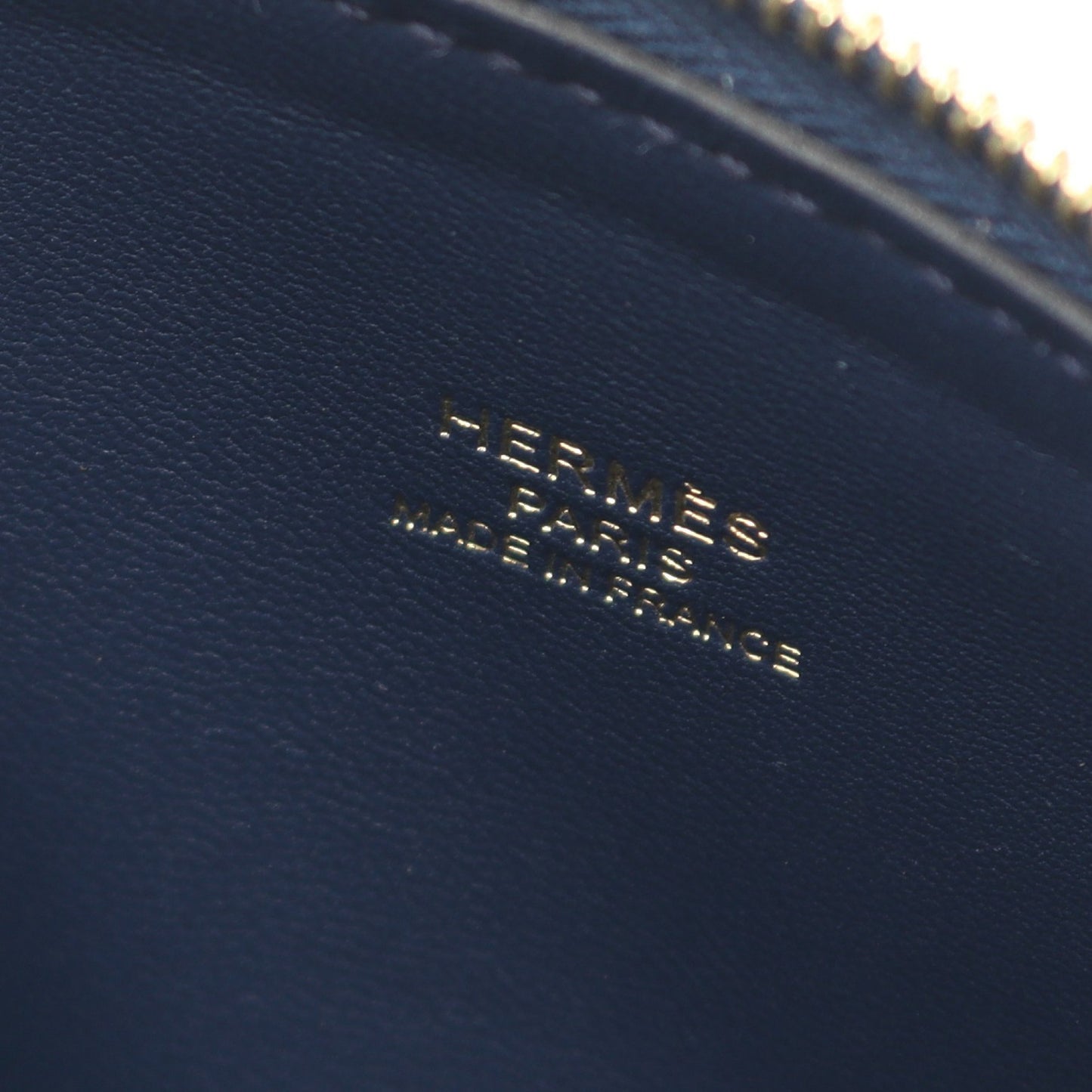 ボリード1923 ミニ ブルーネイビー ハンドバッグ シェーブル ネイビー ゴールド金具 2WAY K刻印 エルメス バッグ HERMES