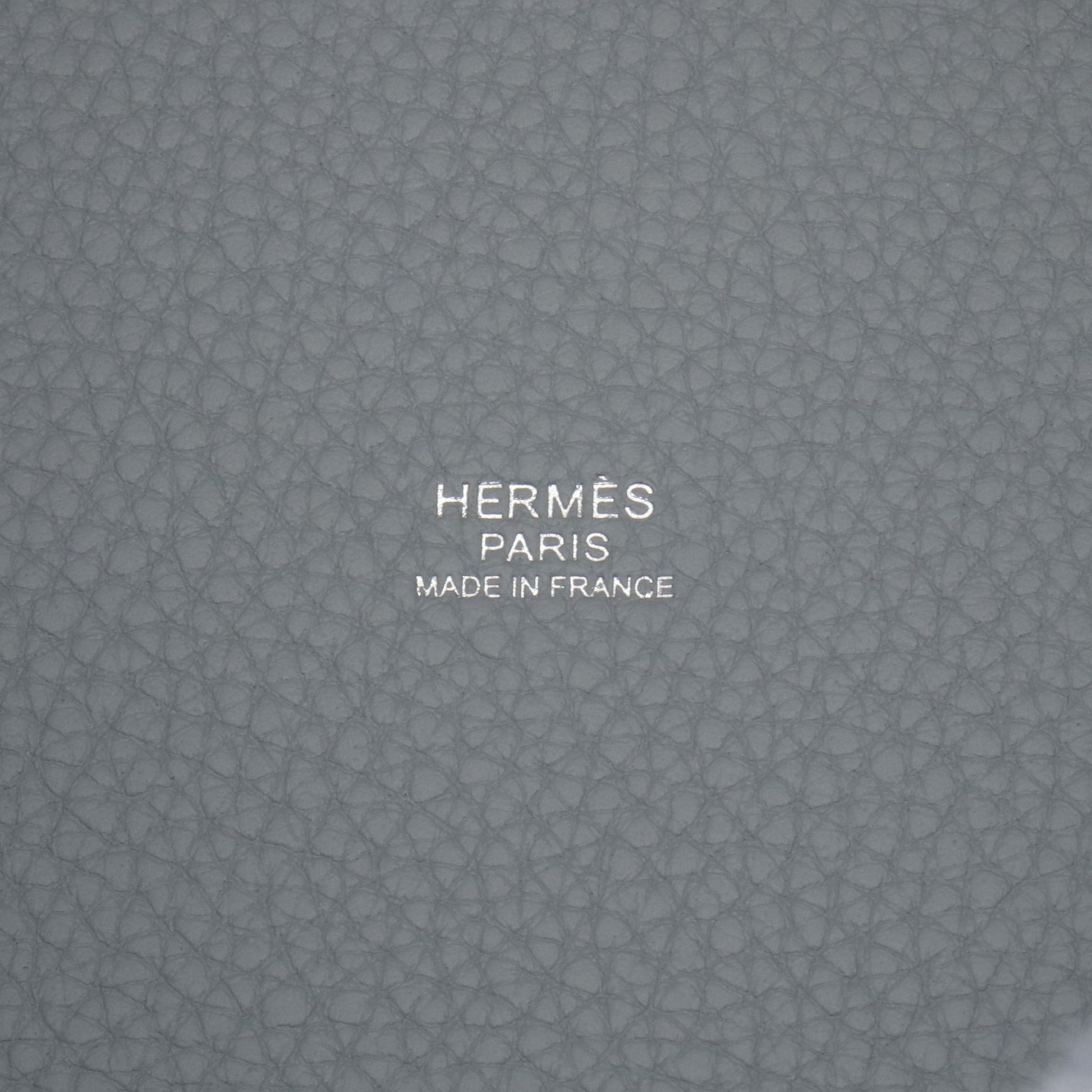 ピコタンロックPM グリパンタン ハンドバッグ トリヨンクレマンス ブルーグレー シルバー金具 K刻印 エルメス バッグ HERMES