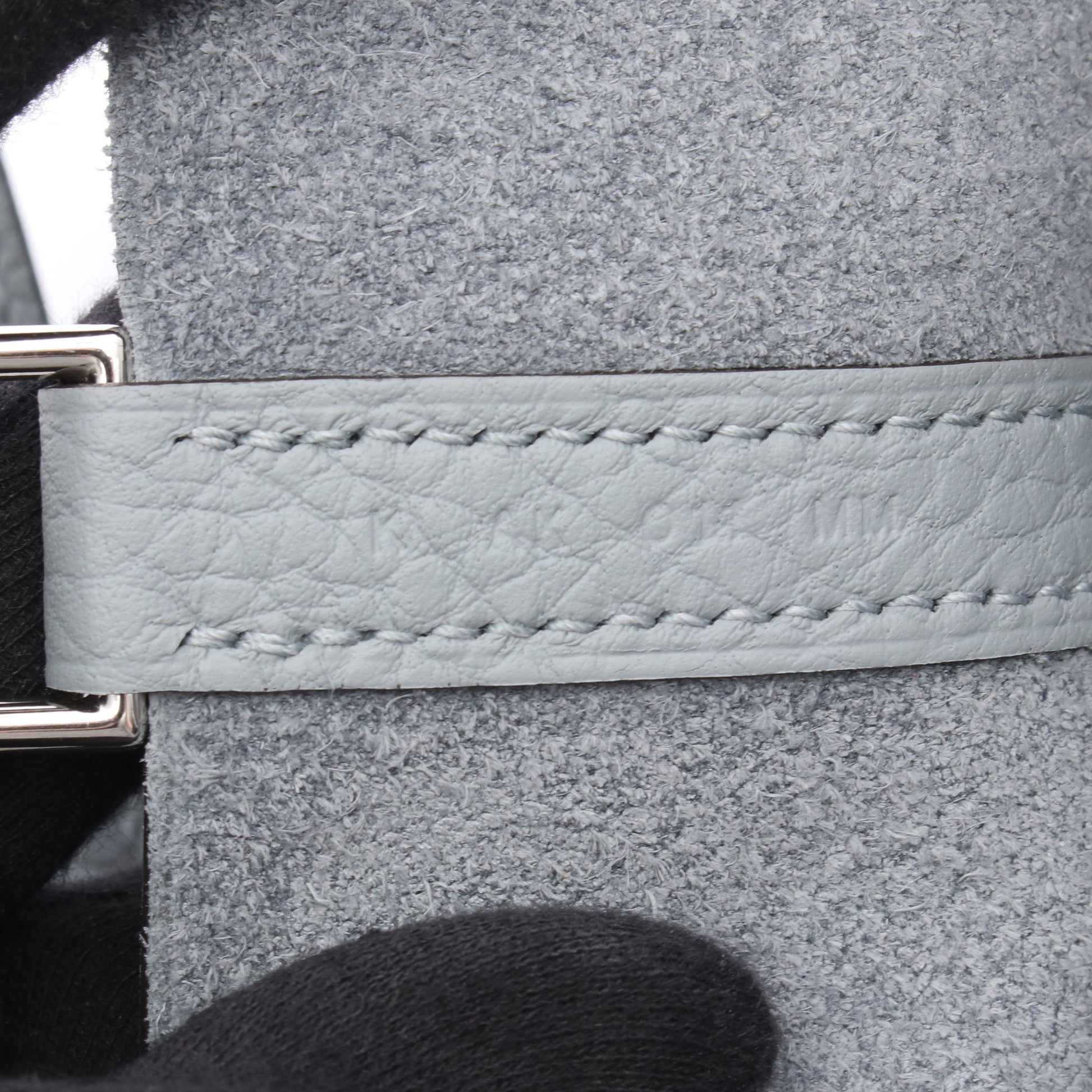 ピコタンロックPM グリパンタン ハンドバッグ トリヨンクレマンス ブルーグレー シルバー金具 K刻印 エルメス バッグ HERMES