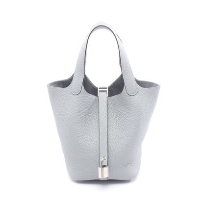 ピコタンロックPM グリパンタン ハンドバッグ トリヨンクレマンス ブルーグレー シルバー金具 K刻印 エルメス バッグ HERMES